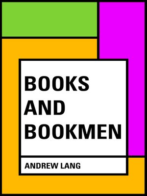 cover image of Books and Bookmen